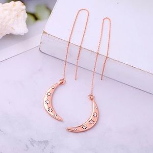 🌸2/$18🌸Rose Gold Tone Crescent Moon Earrings